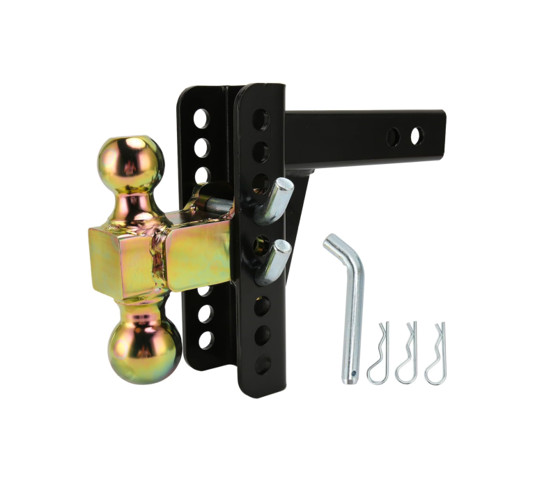 Premium Trailer Hitch Winch Mount & Adjustable Hitch Ball Mount ...